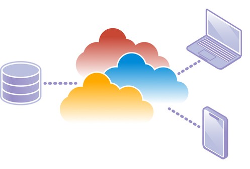 Database, laptop, mobile device integrating with cloud